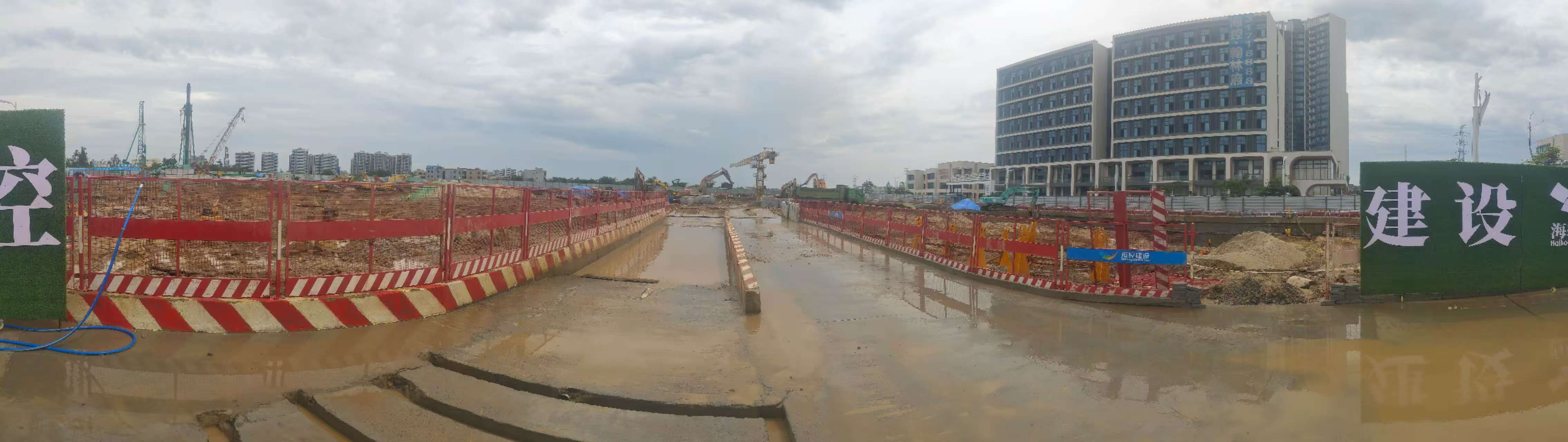 海口市江东新区JDZH-04-F05地块项目基坑支护和桩基础工程2025.9.8-9.14施工剪影